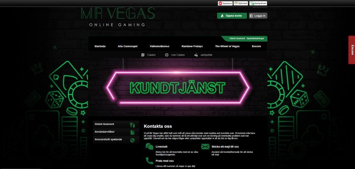 Mr Vegas support